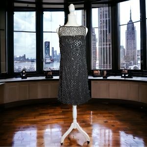 American Living Black Sequin Dress Size 10 NWT.